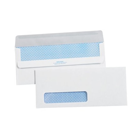 Bsc Preferred 4 1/8 x 9-1/2'' - No 10 Window Redi-Seal Business Envelopes with Security Tint, 2500PK EN1113
